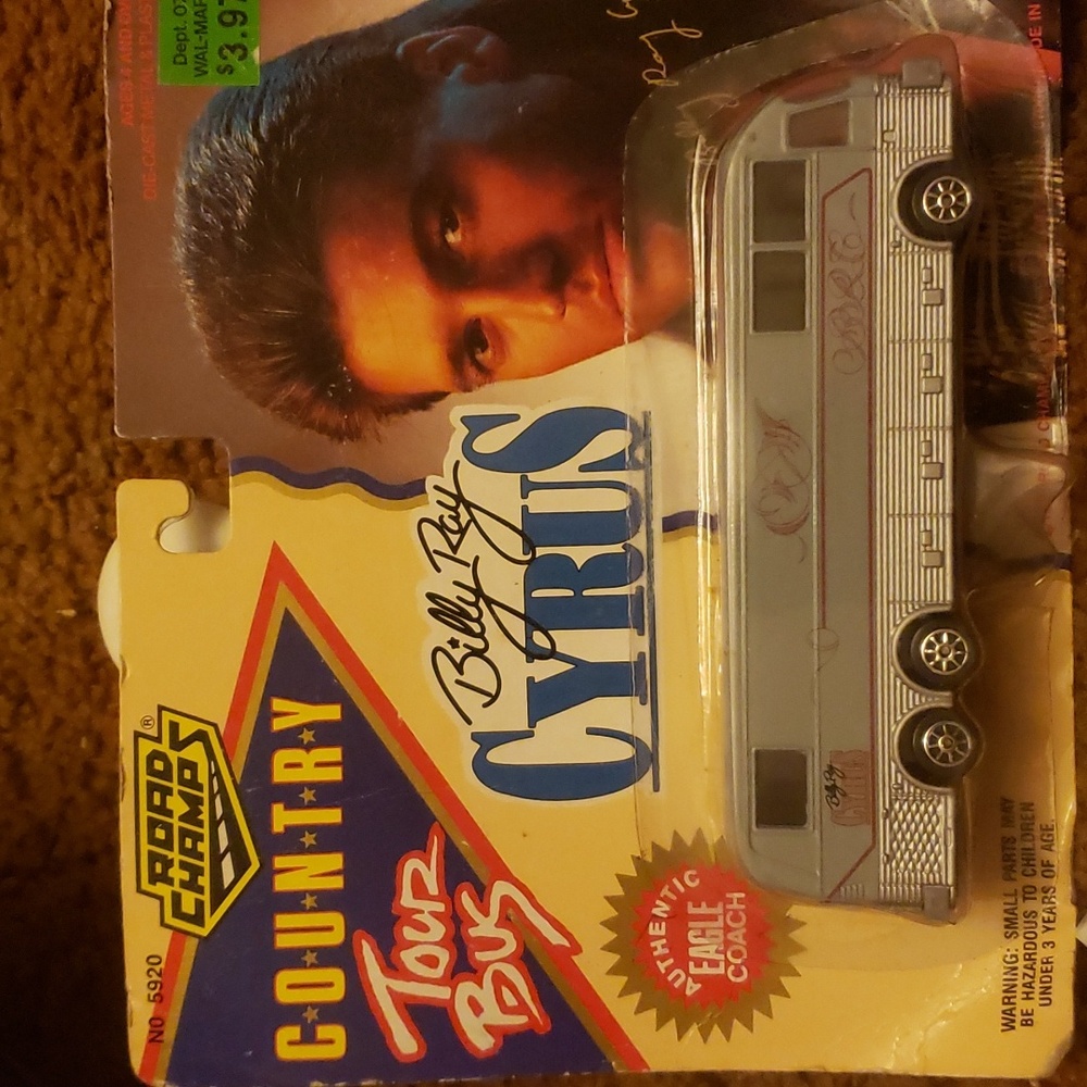 Vintage Billy Ray Cyrus Tour Bus